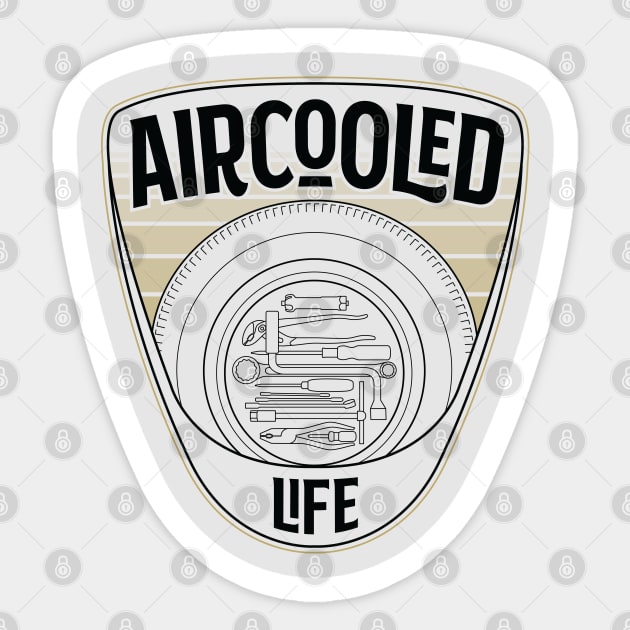 Spare wheel tool kit - Aircooled Life Classic Car Culture Sticker by Aircooled Life